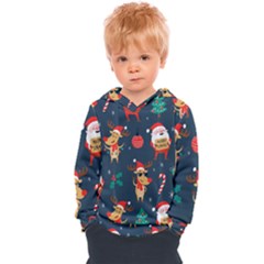 Funny Christmas Pattern Kids  Overhead Hoodie