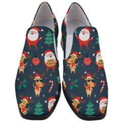 Funny Christmas Pattern Women Slip On Heel Loafers by Vaneshart