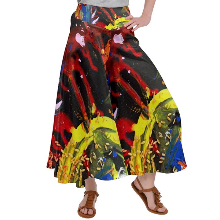 Parade Of The Planets 1 1 Satin Palazzo Pants