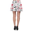 Christmas Themed Seamless Pattern Skater Skirt View2