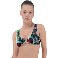 Dots And Stripes 1 1 Ring Detail Bikini Top