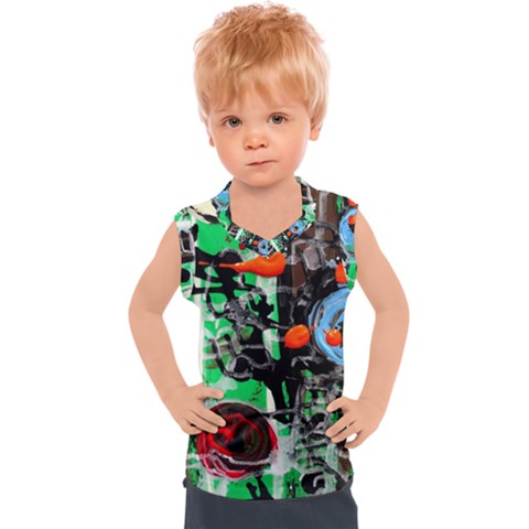 Dots And Stripes 1 1 Kids  Sport Tank Top by bestdesignintheworld