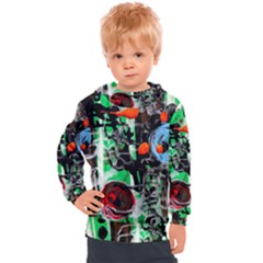 Dots And Stripes 1 1 Kids  Hooded Pullover