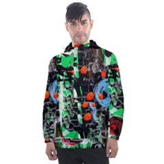 Dots And Stripes 1 1 Men s Front Pocket Pullover Windbreaker