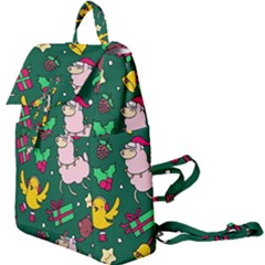 Funny Decoration Christmas Pattern Background Buckle Everyday Backpack by Vaneshart