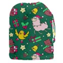 Funny Decoration Christmas Pattern Background Drawstring Pouch (3XL) View1