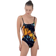 York 1 5 Tie Strap One Piece Swimsuit by bestdesignintheworld