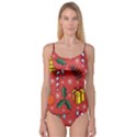 Colorful Funny Christmas Pattern Camisole Leotard  View1