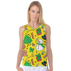 Funny Decoration Christmas Pattern Women s Basketball Tank Top by Vaneshart