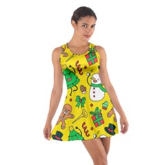 Funny Decoration Christmas Pattern Cotton Racerback Dress by Vaneshart