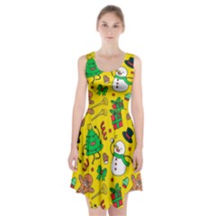 Funny Decoration Christmas Pattern Racerback Midi Dress by Vaneshart