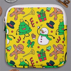 Funny Decoration Christmas Pattern Mini Square Pouch by Vaneshart