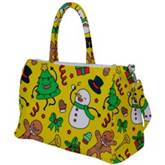 Funny Decoration Christmas Pattern Duffel Travel Bag by Vaneshart