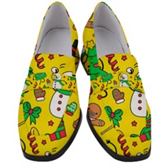 Funny Decoration Christmas Pattern Women s Chunky Heel Loafers by Vaneshart