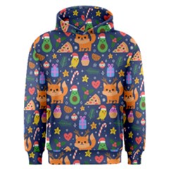 Colorful Funny Christmas Pattern Men s Overhead Hoodie by Vaneshart