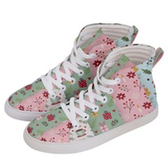 Flat Christmas Pattern Collection Men s Hi-top Skate Sneakers by Vaneshart