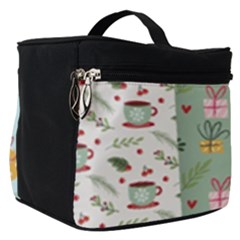 Flat Christmas Pattern Collection Make Up Travel Bag (small) by Vaneshart