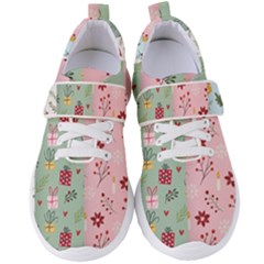 Flat Christmas Pattern Collection Women s Velcro Strap Shoes by Vaneshart