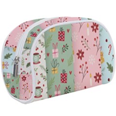 Flat Christmas Pattern Collection Makeup Case (large) by Vaneshart