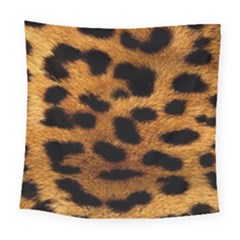 Leopard Skin Pattern Background Square Tapestry (large) by Vaneshart