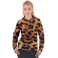 Leopard Skin Pattern Background Women s Overhead Hoodie