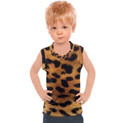 Leopard Skin Pattern Background Kids  Sport Tank Top