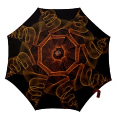 Circle Fractals Pattern Hook Handle Umbrellas (large)