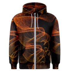 Circle Fractals Pattern Men s Zipper Hoodie