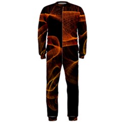 Circle Fractals Pattern Onepiece Jumpsuit (men) 