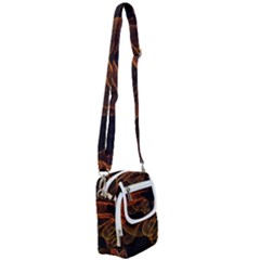 Circle Fractals Pattern Shoulder Strap Belt Bag