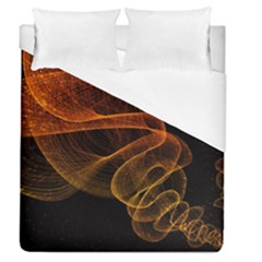 Circle Fractals Pattern Duvet Cover (queen Size)