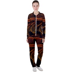 Circle Fractals Pattern Casual Jacket And Pants Set