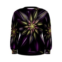 Fractal Flower Floral Abstract Women s Sweatshirt