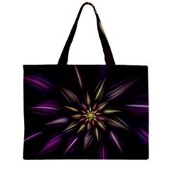 Fractal Flower Floral Abstract Zipper Mini Tote Bag