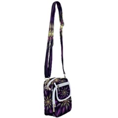 Fractal Flower Floral Abstract Shoulder Strap Belt Bag