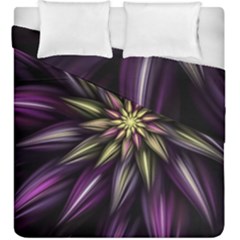 Fractal Flower Floral Abstract Duvet Cover Double Side (king Size)