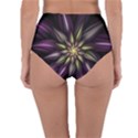 Fractal Flower Floral Abstract Reversible High-Waist Bikini Bottoms View2