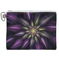 Fractal Flower Floral Abstract Canvas Cosmetic Bag (xxl) by HermanTelo