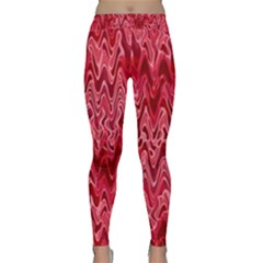 Background Abstract Surface Red Classic Yoga Leggings