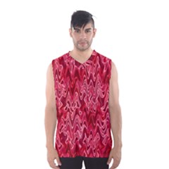 Background Abstract Surface Red Men s Basketball Tank Top