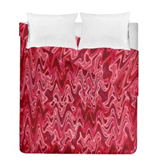 Background Abstract Surface Red Duvet Cover Double Side (full/ Double Size)