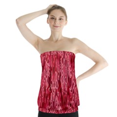 Background Abstract Surface Red Strapless Top by HermanTelo