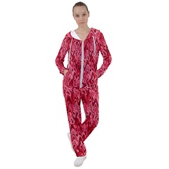 Background Abstract Surface Red Women s Tracksuit