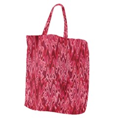 Background Abstract Surface Red Giant Grocery Tote