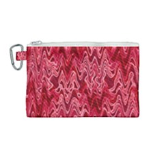 Background Abstract Surface Red Canvas Cosmetic Bag (medium)