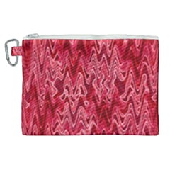 Background Abstract Surface Red Canvas Cosmetic Bag (xl)