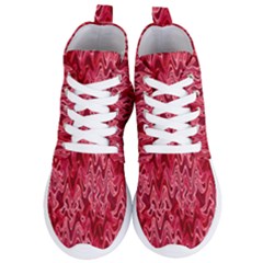 Background Abstract Surface Red Women s Lightweight High Top Sneakers