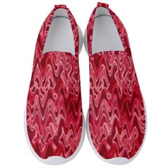 Background Abstract Surface Red Men s Slip On Sneakers by HermanTelo