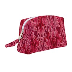 Background Abstract Surface Red Wristlet Pouch Bag (medium)