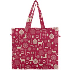 Christmas Pattern Background Canvas Travel Bag by Vaneshart